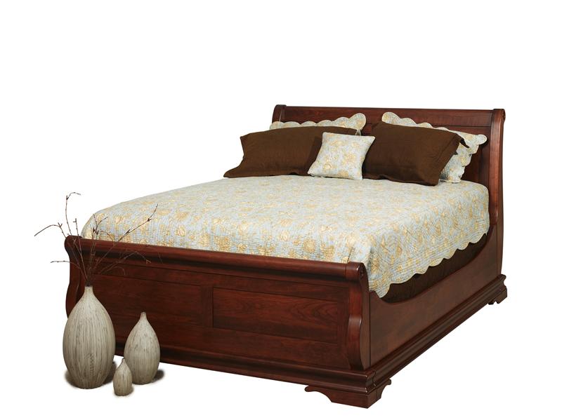 Twin Cherry Wood Sleigh Bed Twin Cherry Wood Sleigh Bed